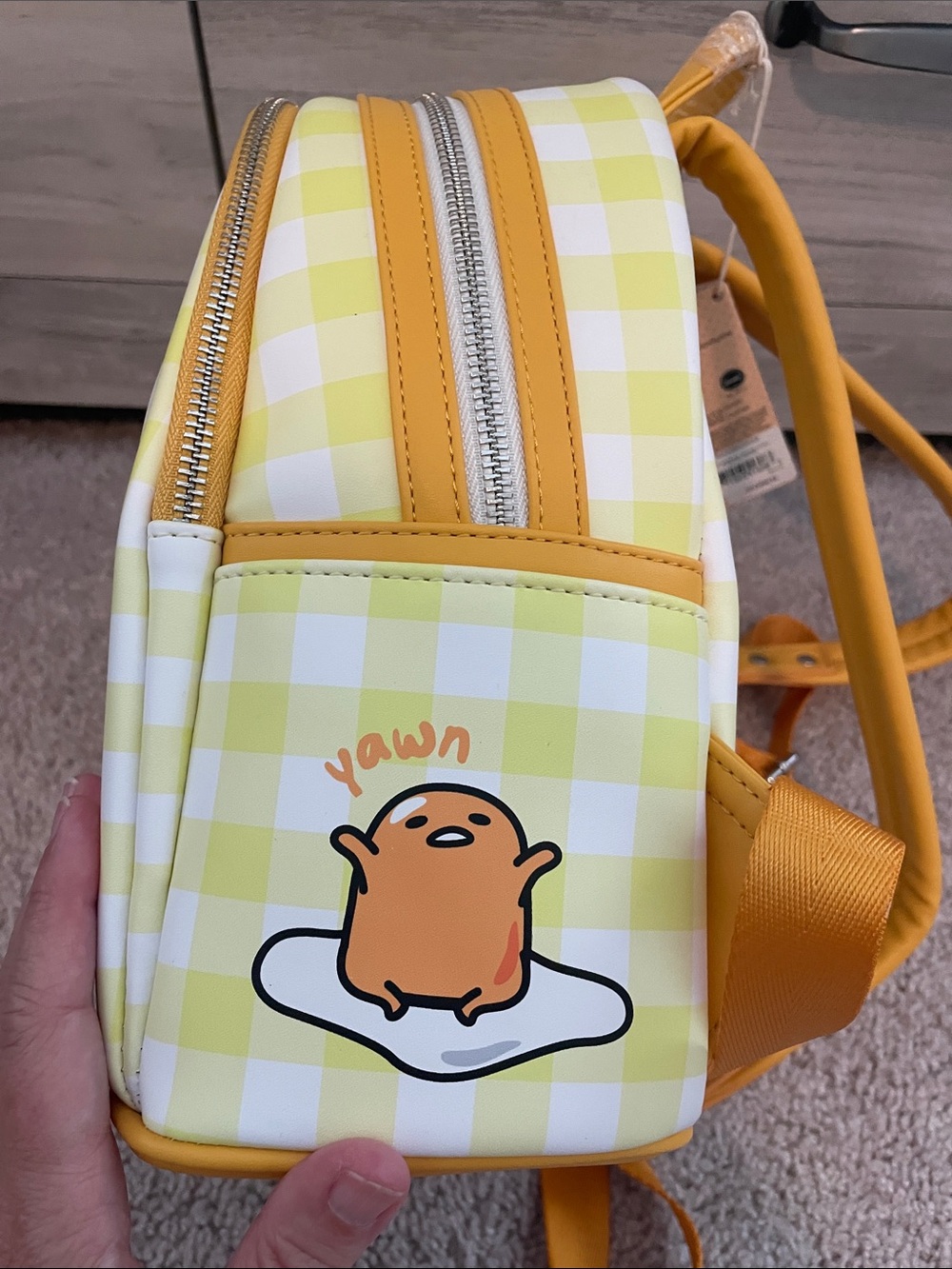 NWT Rare Loungefly Sanrio Gudetama mini backpack - Picture 7 of 10